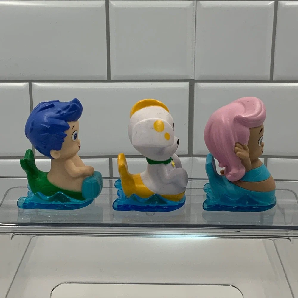 Fisher Price Bubble Guppies Rolling Figures Y4492 Plastic 2in Set